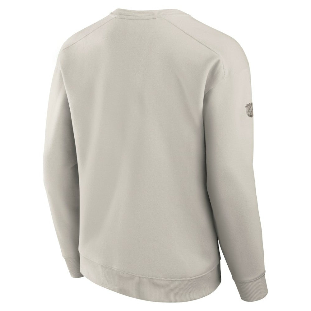 Seattle Kraken Fanatics Authentic Pro Road Fleece Pullover Sweatshirt - Cream - NHL
