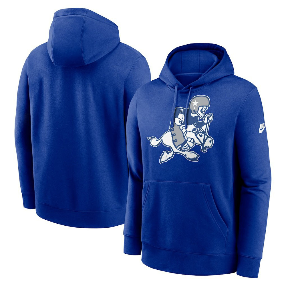 Dallas Cowboys Rewind Retro Joe Club Pullover Hoodie Royal | Nike for Sale