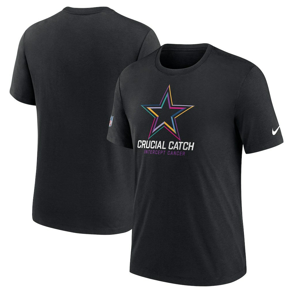 Dallas Cowboys 2024 NFL Crucial Catch T-Shirt Black | Nike for Sale