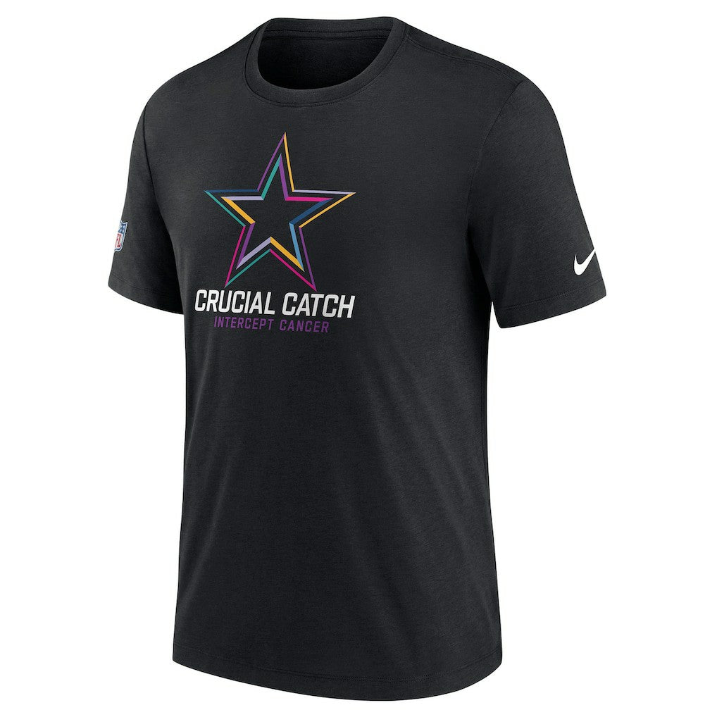Dallas Cowboys 2024 NFL Crucial Catch T-Shirt Black | Nike for Sale