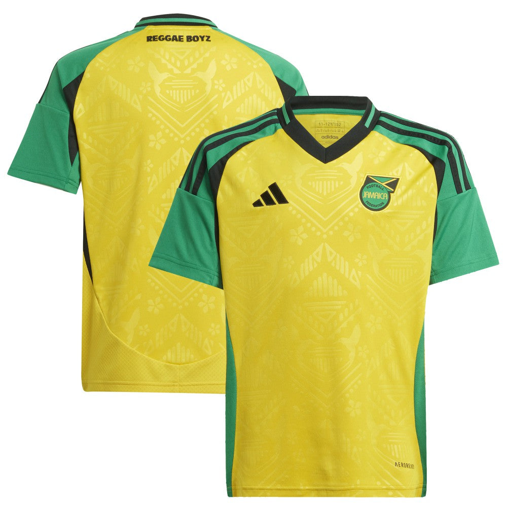 Jamaica National Team Youth 2024 Home Replica Jersey Yellow | Adidas discount