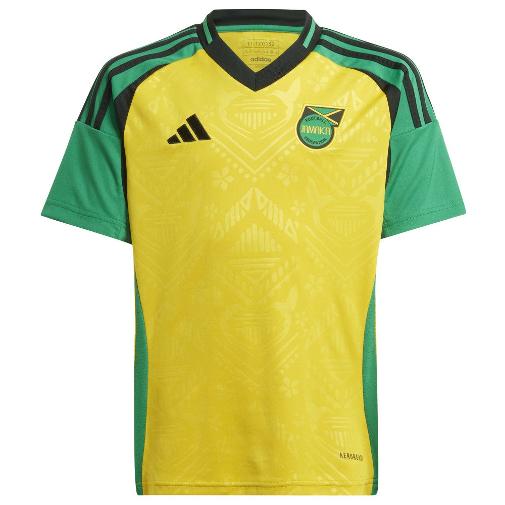 Jamaica National Team Youth 2024 Home Replica Jersey Yellow | Adidas discount