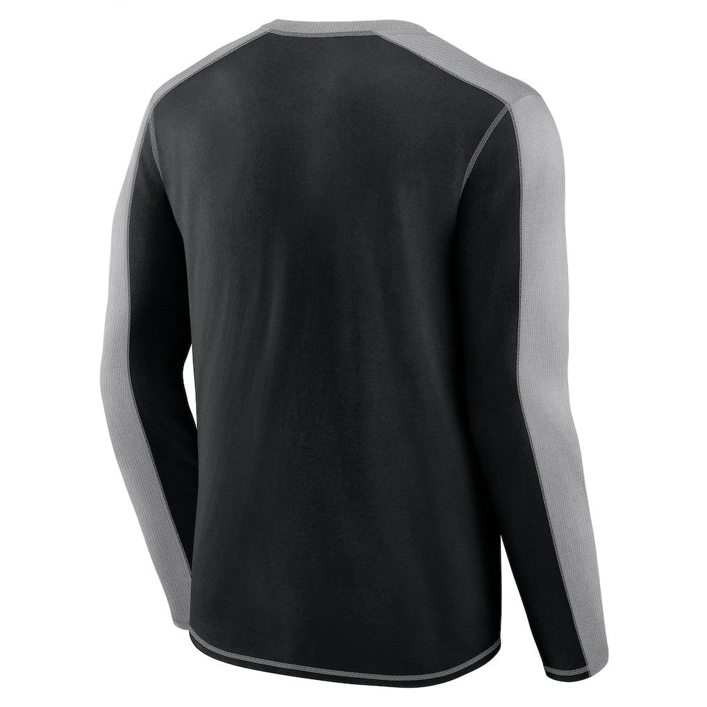 Pittsburgh Steelers Behind the Line Long Sleeve T-Shirt Black/Gray | Fanatics