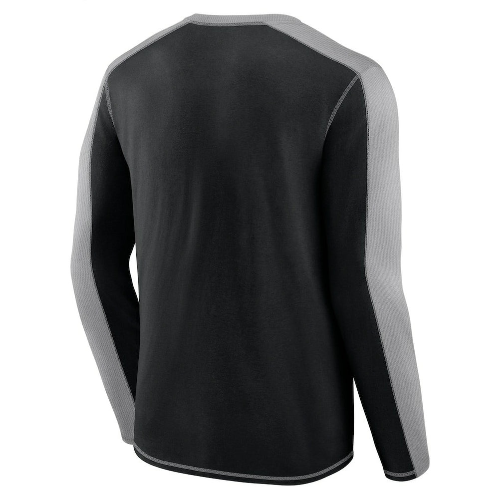 Pittsburgh Steelers Behind the Line Long Sleeve T-Shirt Black/Gray | Fanatics