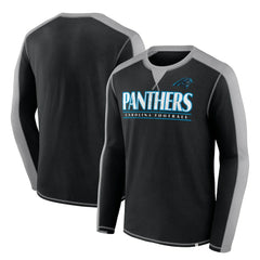 Carolina Panthers Behind the Line Long Sleeve T-Shirt Black/Gray | Fanatics