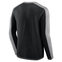Carolina Panthers Behind the Line Long Sleeve T-Shirt Black/Gray | Fanatics