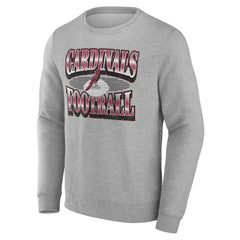 Arizona Cardinals Chance Throwback Fleece Pullover Sweatshirt Heather Gray | Fanatics