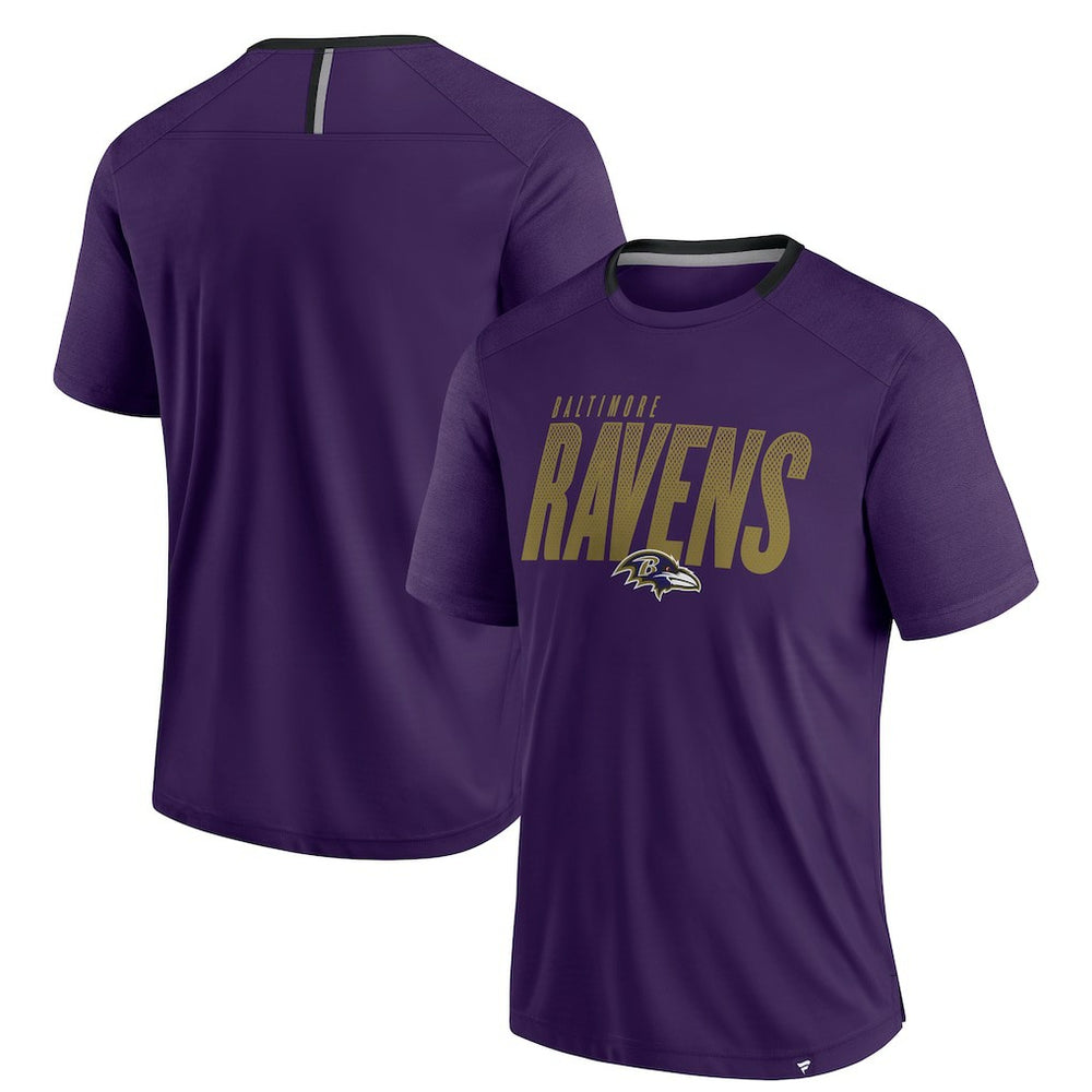 Baltimore Ravens Defender Fade Slant T-Shirt Purple | Fanatics