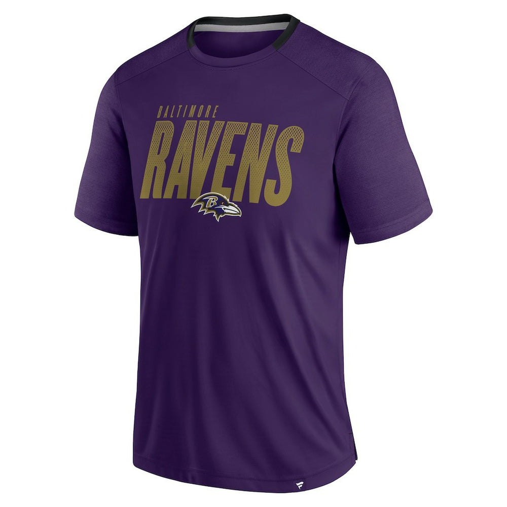 Baltimore Ravens Defender Fade Slant T-Shirt Purple | Fanatics