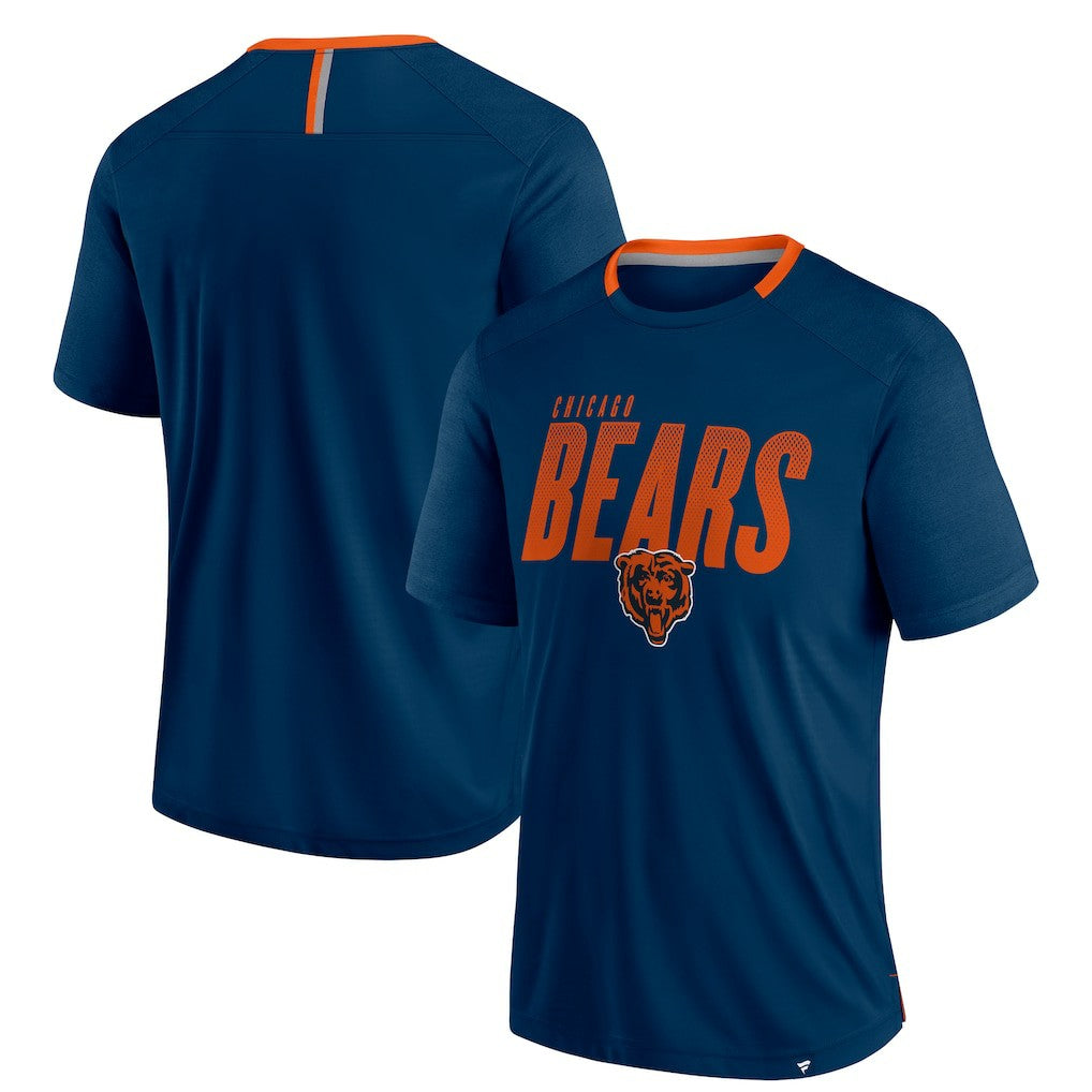 Chicago Bears Defender Fade Slant T-Shirt Navy | Fanatics