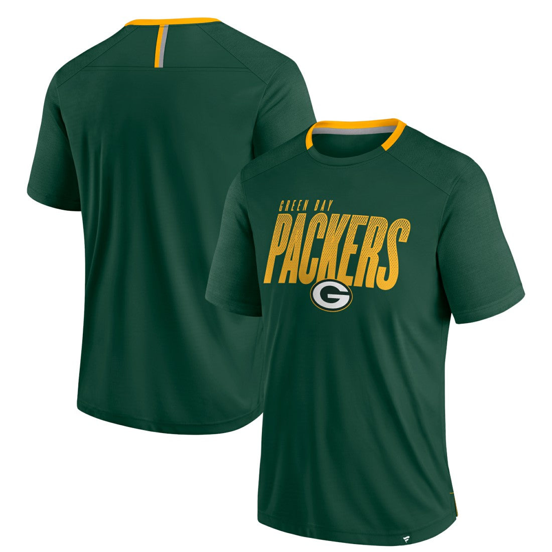 Green Bay Packers Defender Fade Slant T-Shirt Green | Fanatics