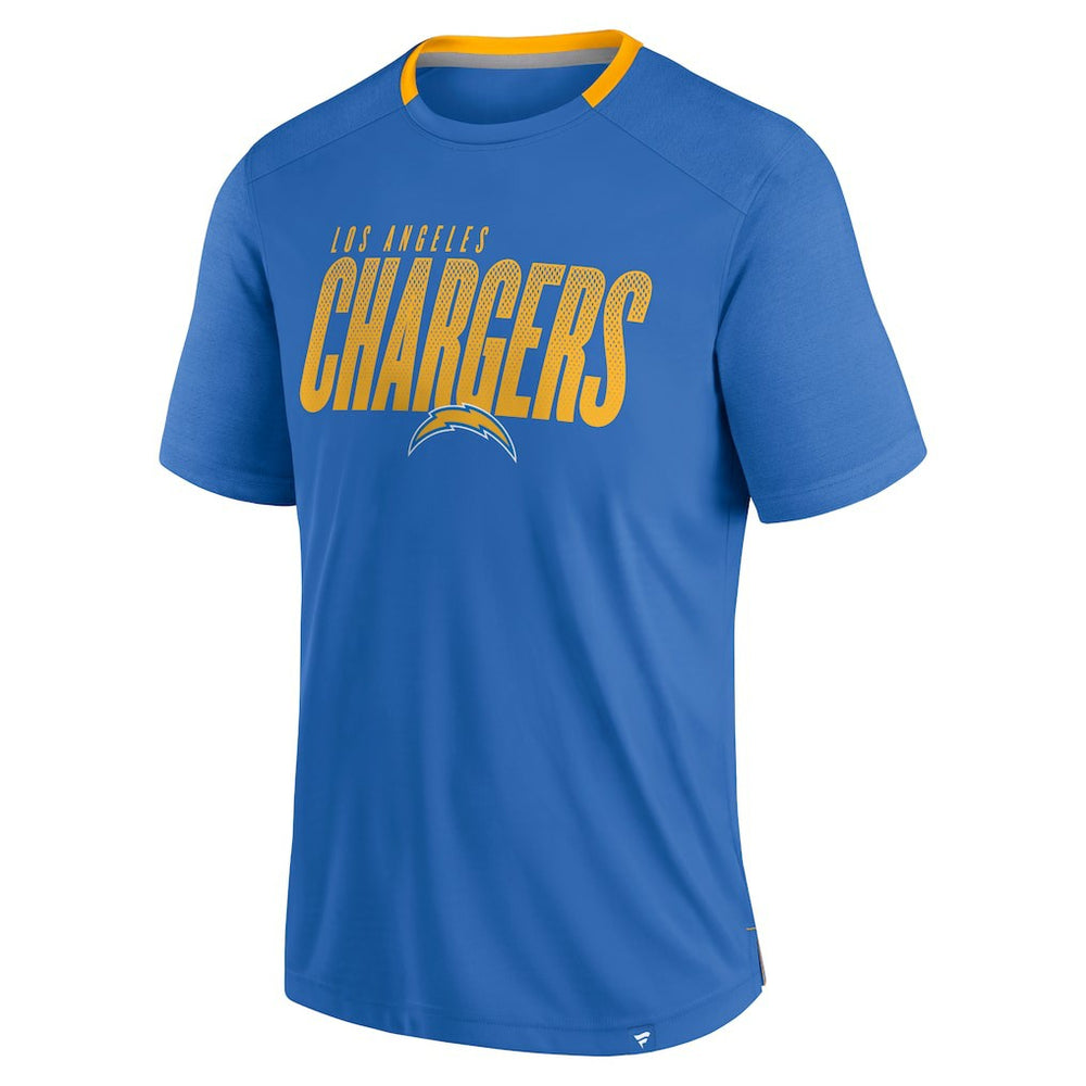 Los Angeles Chargers Defender Fade Slant T-Shirt Powder Blue | Fanatics