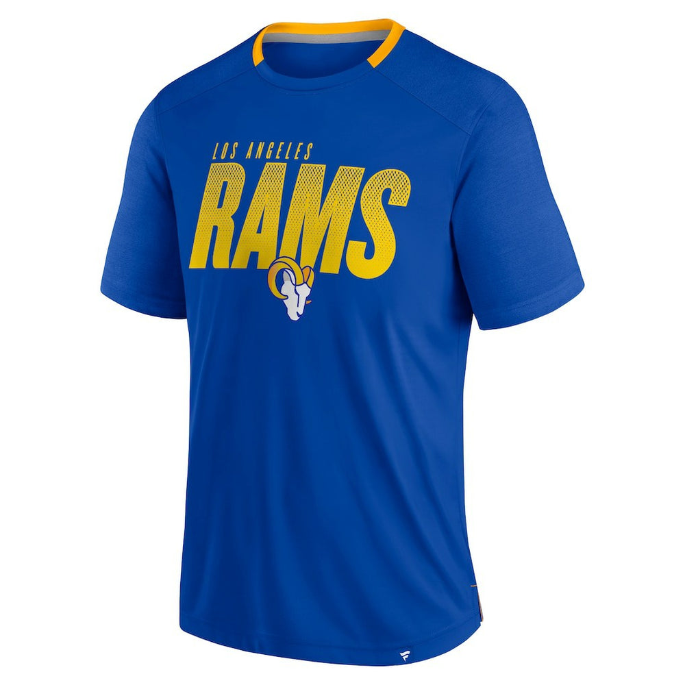 Los Angeles Rams Defender Fade Slant T-Shirt Royal | Fanatics