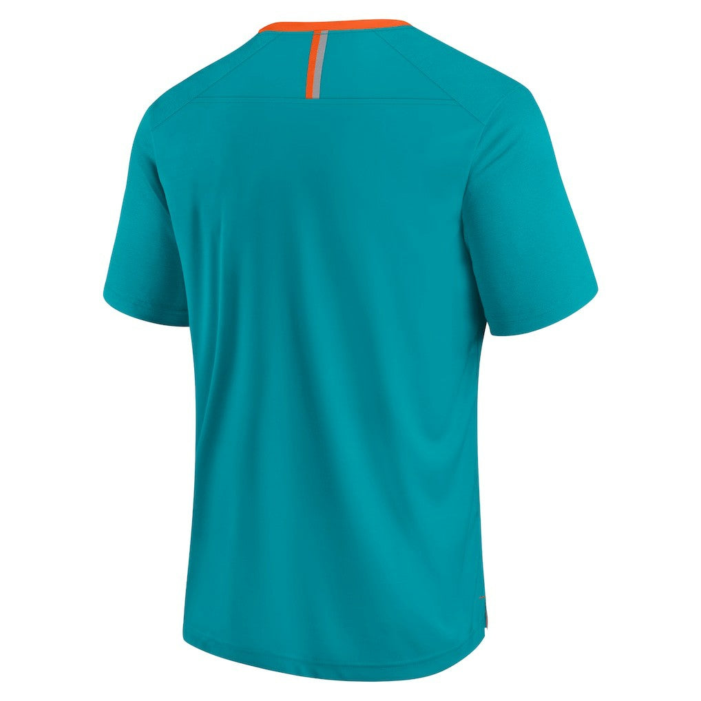 Miami Dolphins Defender Fade Slant T-Shirt Aqua | Fanatics