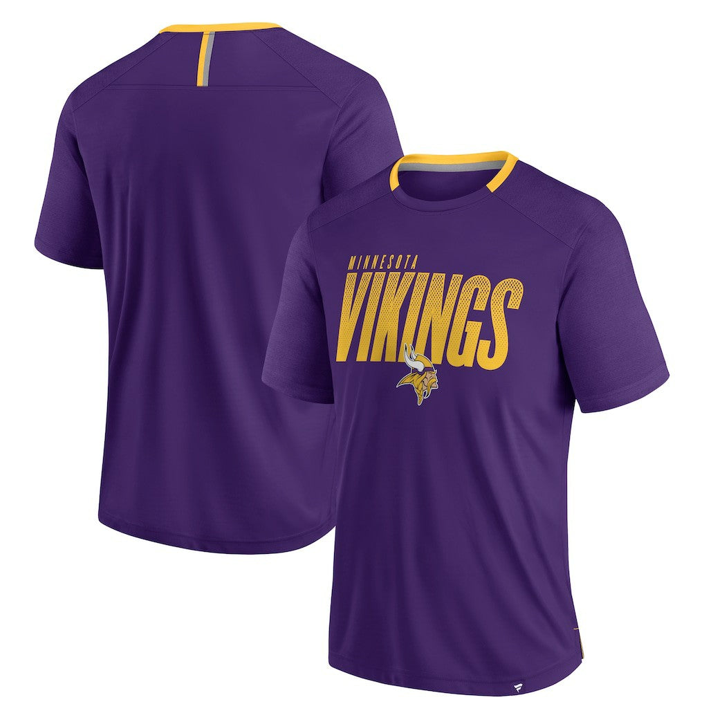 Minnesota Vikings Defender Fade Slant T-Shirt Purple | Fanatics