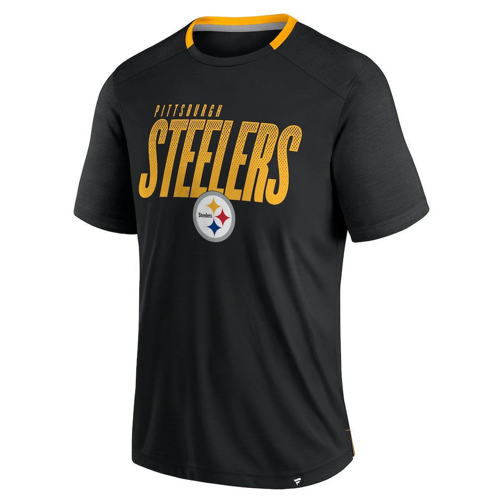 Pittsburgh Steelers Defender Fade Slant T-Shirt Black | Fanatics