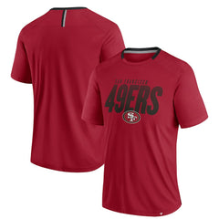 San Francisco 49ers Defender Fade Slant T-Shirt Scarlet | Fanatics