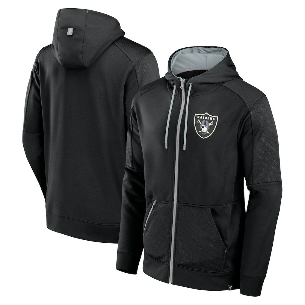 Las Vegas Raiders Defender Full-Zip Hoodie Black | Fanatics