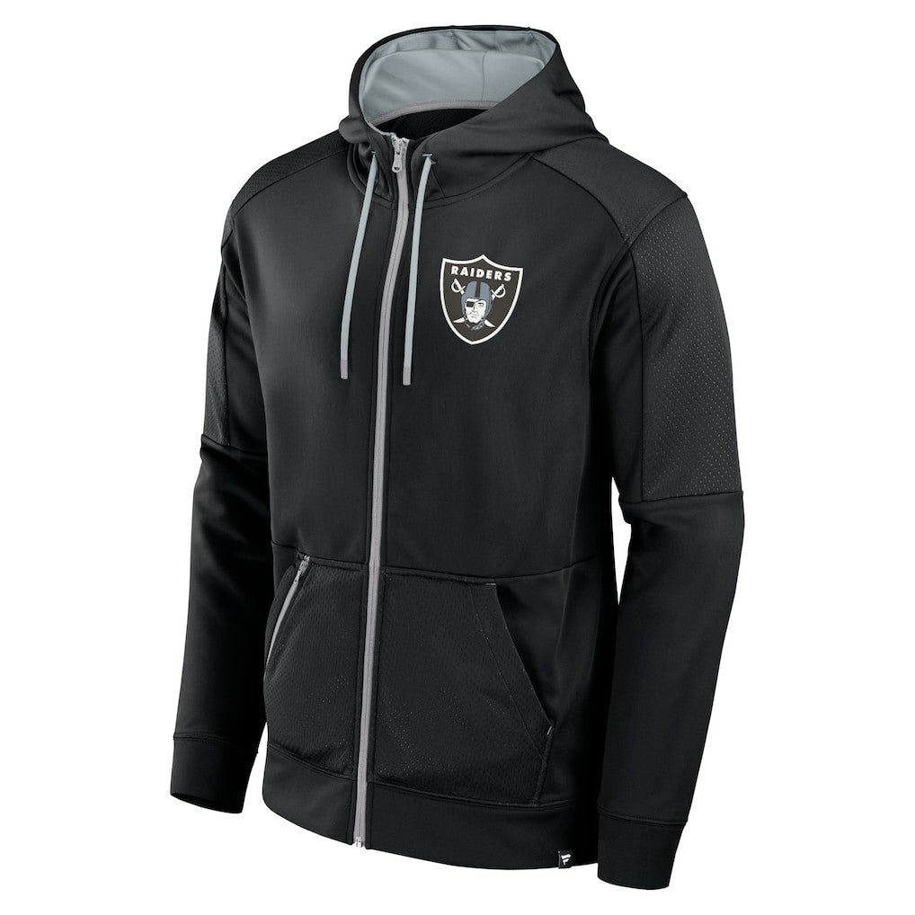 Las Vegas Raiders Defender Full-Zip Hoodie Black | Fanatics