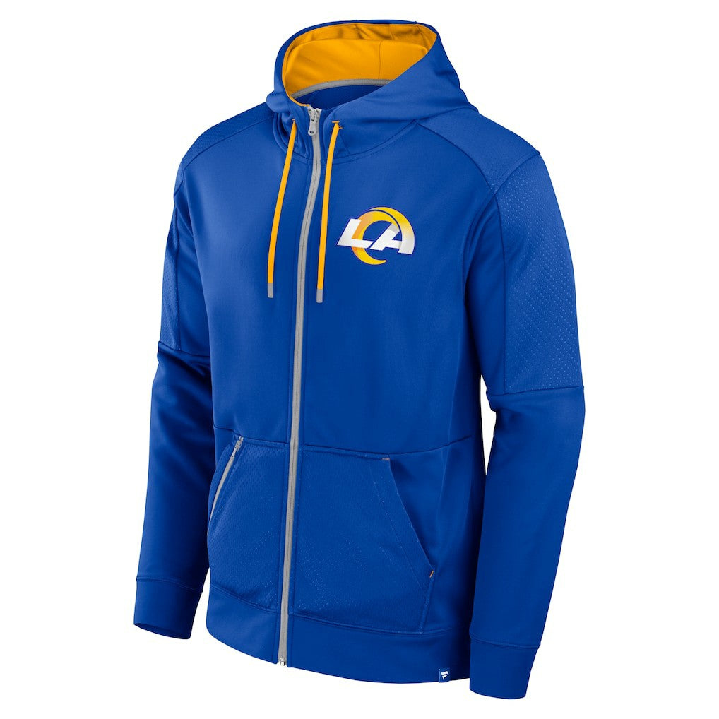 Los Angeles Rams Defender Full-Zip Hoodie Royal | Fanatics