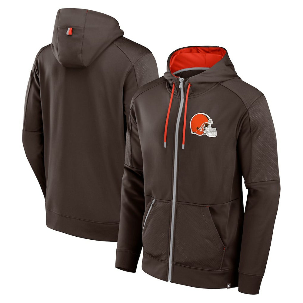 Cleveland Browns Defender Full-Zip Hoodie Brown | Fanatics