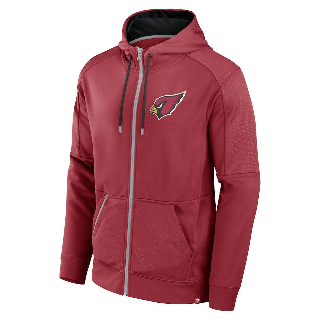 Arizona Cardinals Defender Full-Zip Hoodie Cardinal | Fanatics