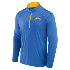 Los Angeles Chargers Defender Long Sleeve Quarter-Zip Jacket Powder Blue | Fanatics
