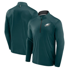 Philadelphia Eagles Defender Long Sleeve Quarter-Zip Jacket Midnight Green | Fanatics