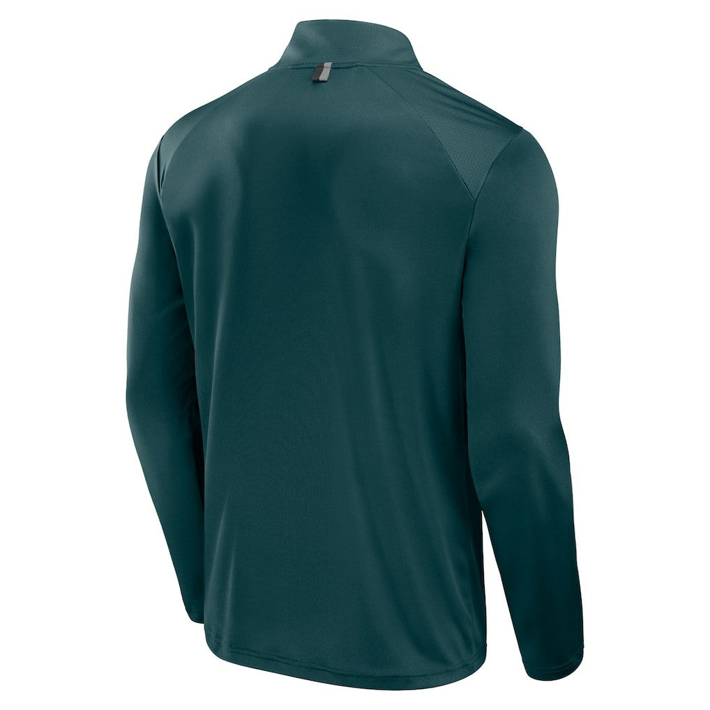 Philadelphia Eagles Defender Long Sleeve Quarter-Zip Jacket Midnight Green | Fanatics