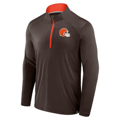 Cleveland Browns Defender Long Sleeve Quarter-Zip Jacket Brown | Fanatics