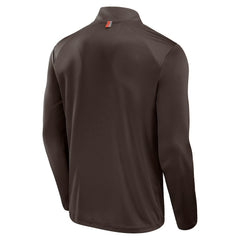 Cleveland Browns Defender Long Sleeve Quarter-Zip Jacket Brown | Fanatics