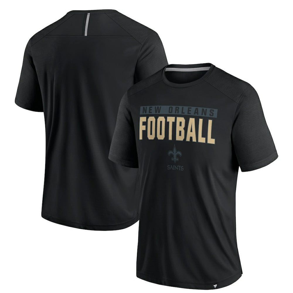 New Orleans Saints Defender Blackout T-Shirt Black | Fanatics