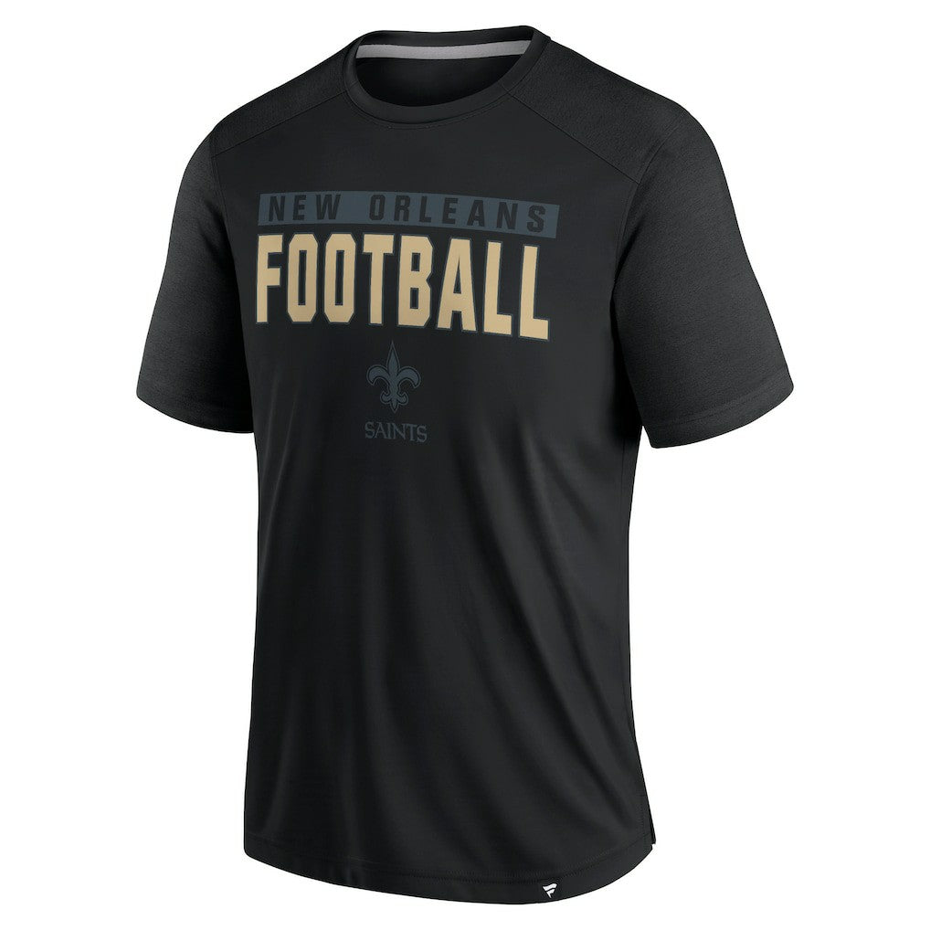 New Orleans Saints Defender Blackout T-Shirt Black | Fanatics