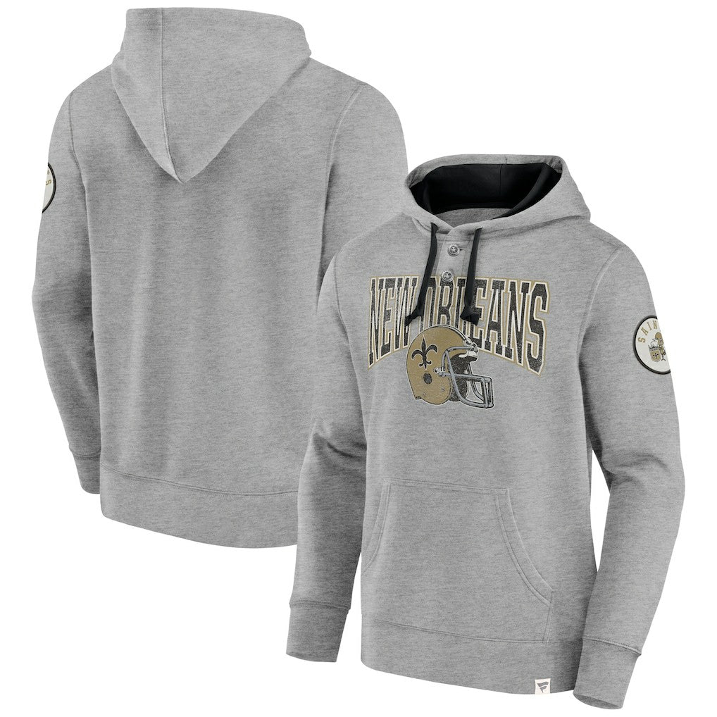New Orleans Saints Label Maker Pullover Hoodie Black | Fanatics