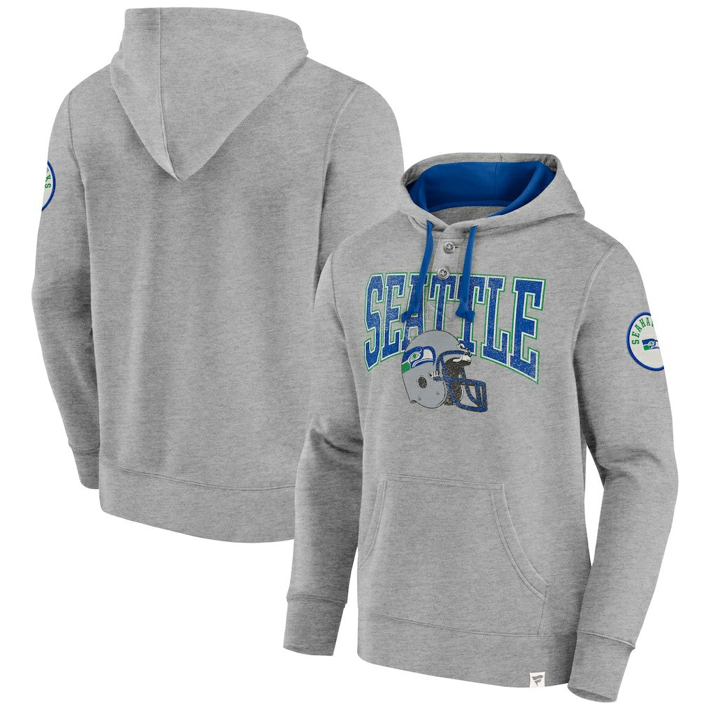 Seattle Seahawks Label Maker Pullover Hoodie Heather Gray | Fanatics