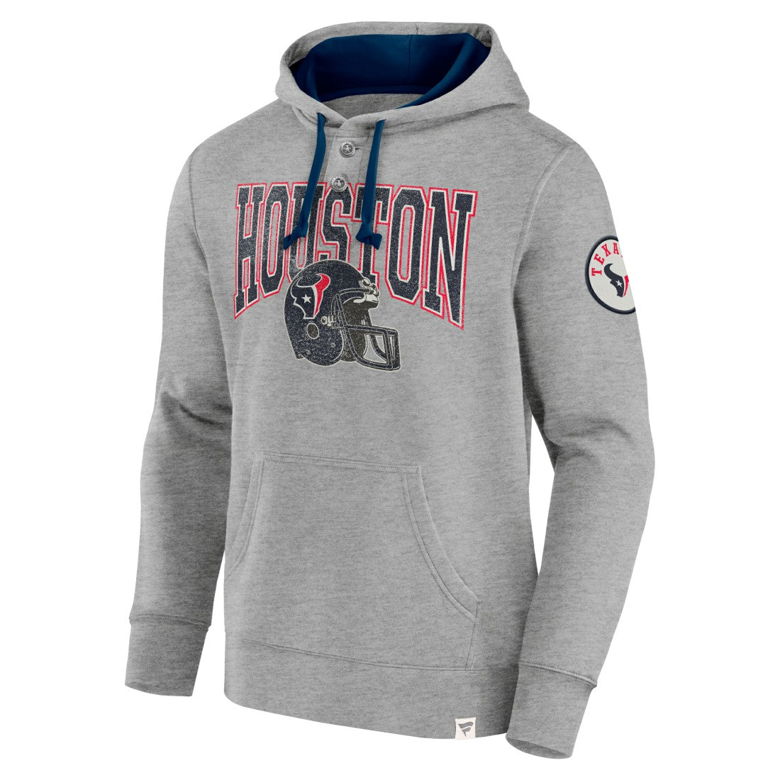 Houston Texans Label Maker Pullover Hoodie Heather Gray | Fanatics