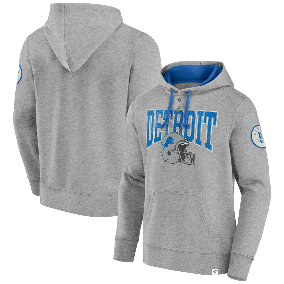 Detroit Lions Label Maker Pullover Hoodie Blue | Fanatics