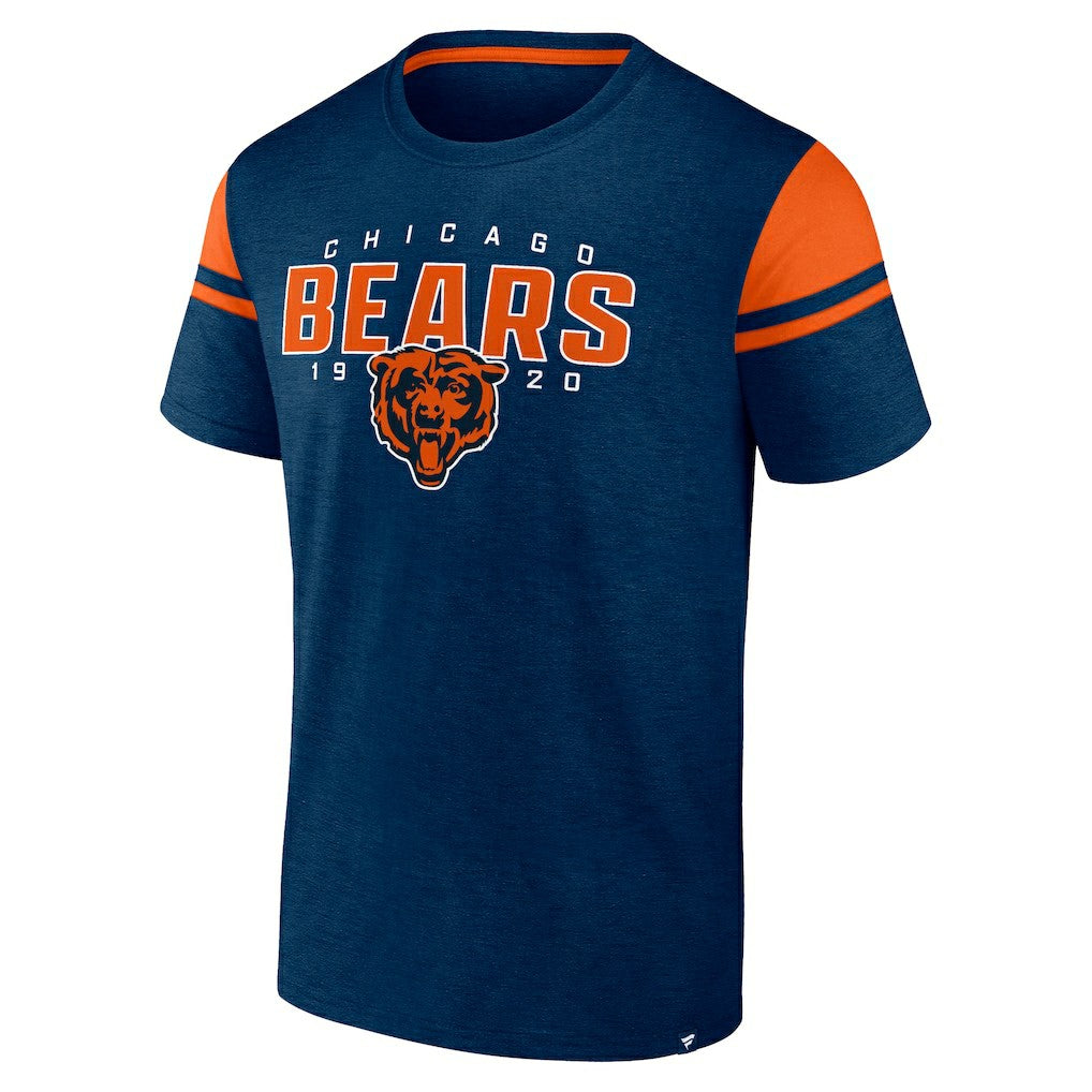 Chicago Bears Old School Play Slub T-Shirt Navy | Fanatics