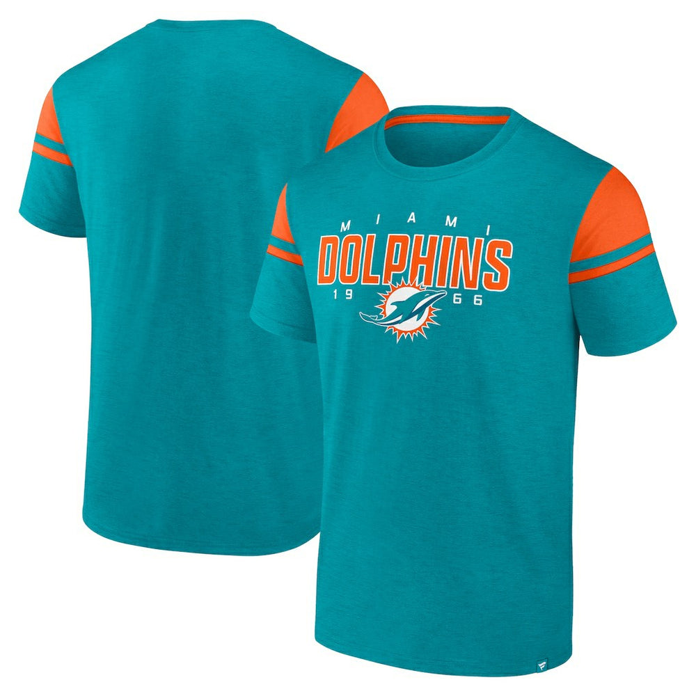 Miami Dolphins Old School Play Slub T-Shirt Aqua | Fanatics