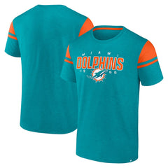 Miami Dolphins Old School Play Slub T-Shirt Aqua | Fanatics