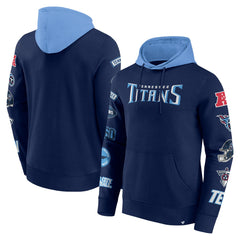 Tennessee Titans Patched Out Pullover Hoodie Navy/Light Blue | Fanatics