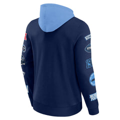 Tennessee Titans Patched Out Pullover Hoodie Navy/Light Blue | Fanatics