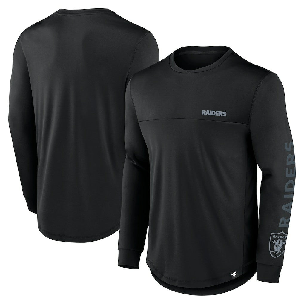 Las Vegas Raiders Blackout Long Sleeve T-Shirt Black | Fanatics