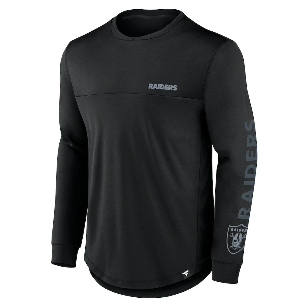 Las Vegas Raiders Blackout Long Sleeve T-Shirt Black | Fanatics