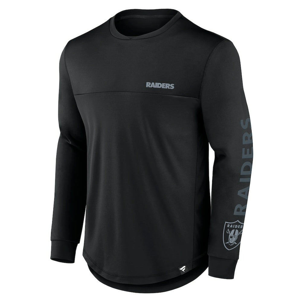 Las Vegas Raiders Blackout Long Sleeve T-Shirt Black | Fanatics