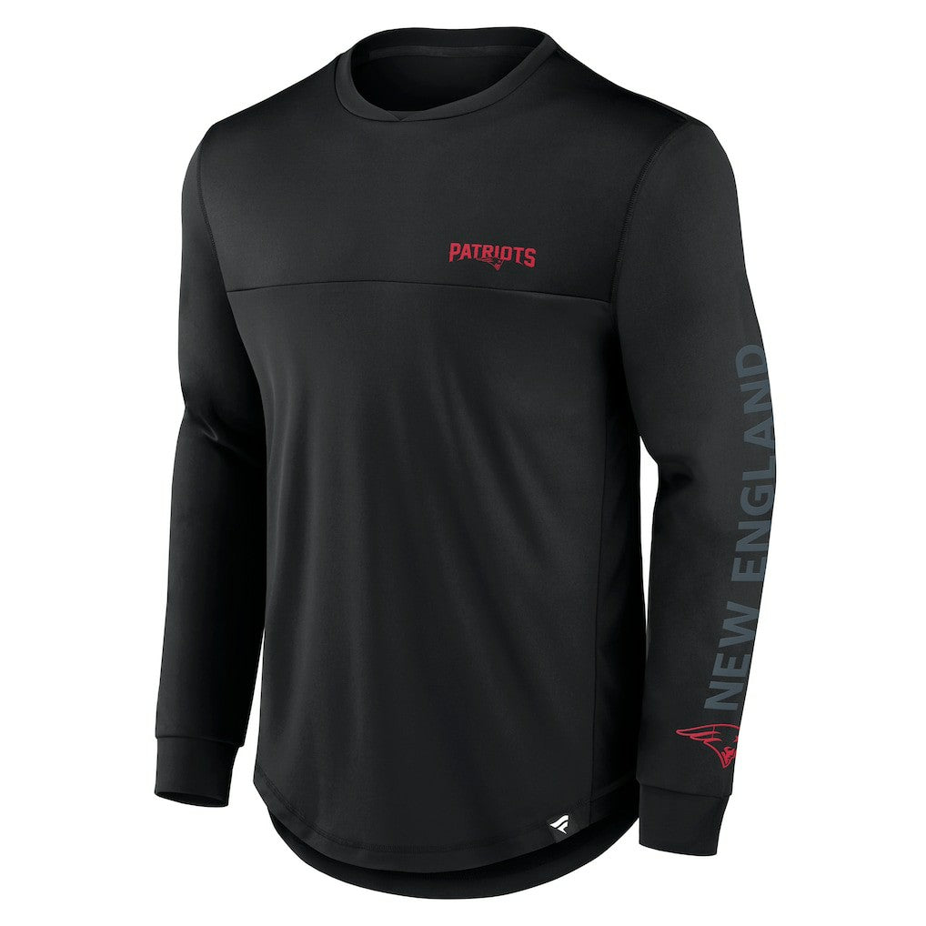 New England Patriots Blackout Long Sleeve T-Shirt Black | Fanatics