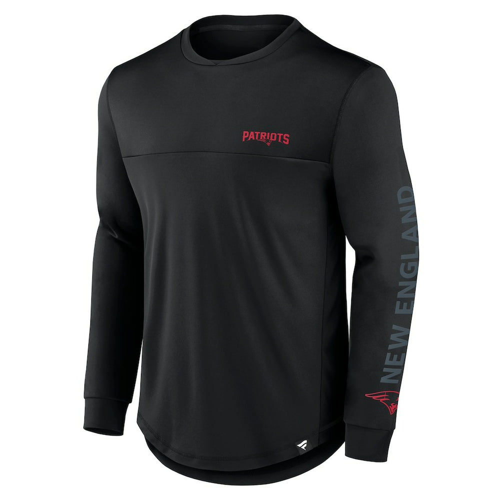 New England Patriots Blackout Long Sleeve T-Shirt Black | Fanatics