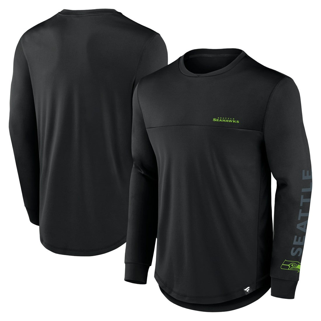 Seattle Seahawks Blackout Long Sleeve T-Shirt Black | Fanatics