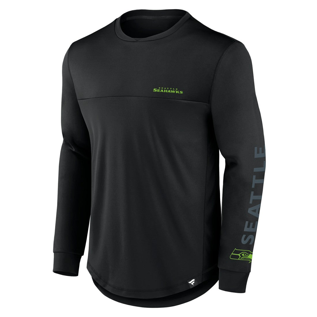 Seattle Seahawks Blackout Long Sleeve T-Shirt Black | Fanatics