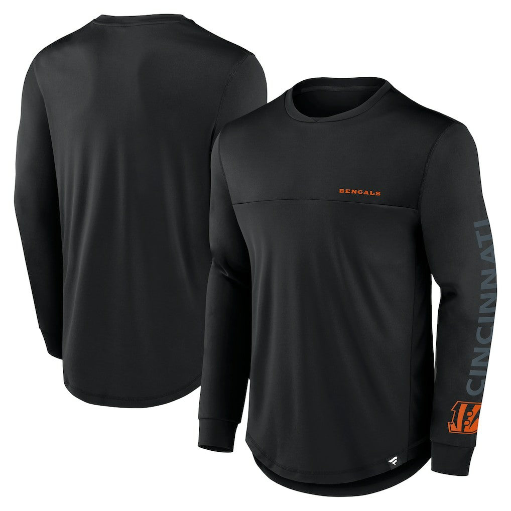 Cincinnati Bengals Blackout Long Sleeve T-Shirt Black | Fanatics